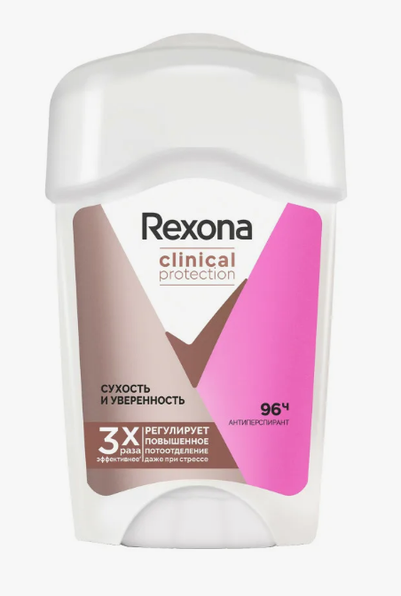 Дез. тверд. Rexona 40мл. жен. Clinical  Сухость и уверенность (6)