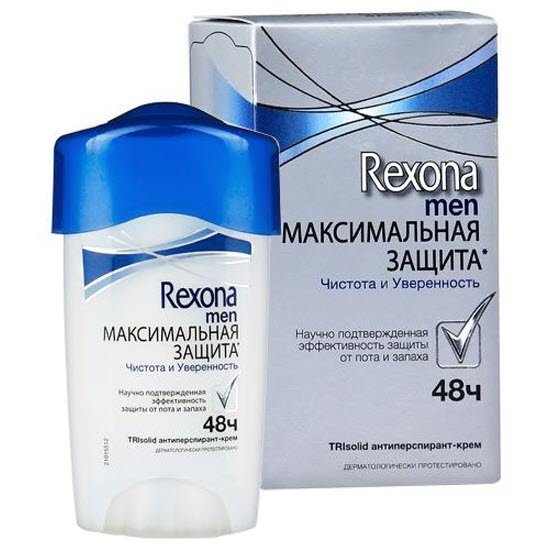 Дез. крем. Rexona 45мл. Макс защита Чистота и уверенность