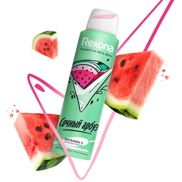 Дез. спрей Rexona 150мл. жен. Сочный арбуз (6)
