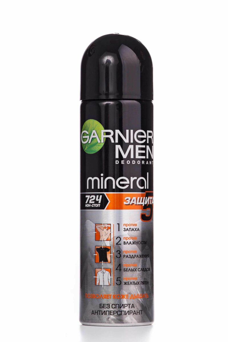 Дез. спрей Garnier 150мл. муж. минерал Защита 72ч.