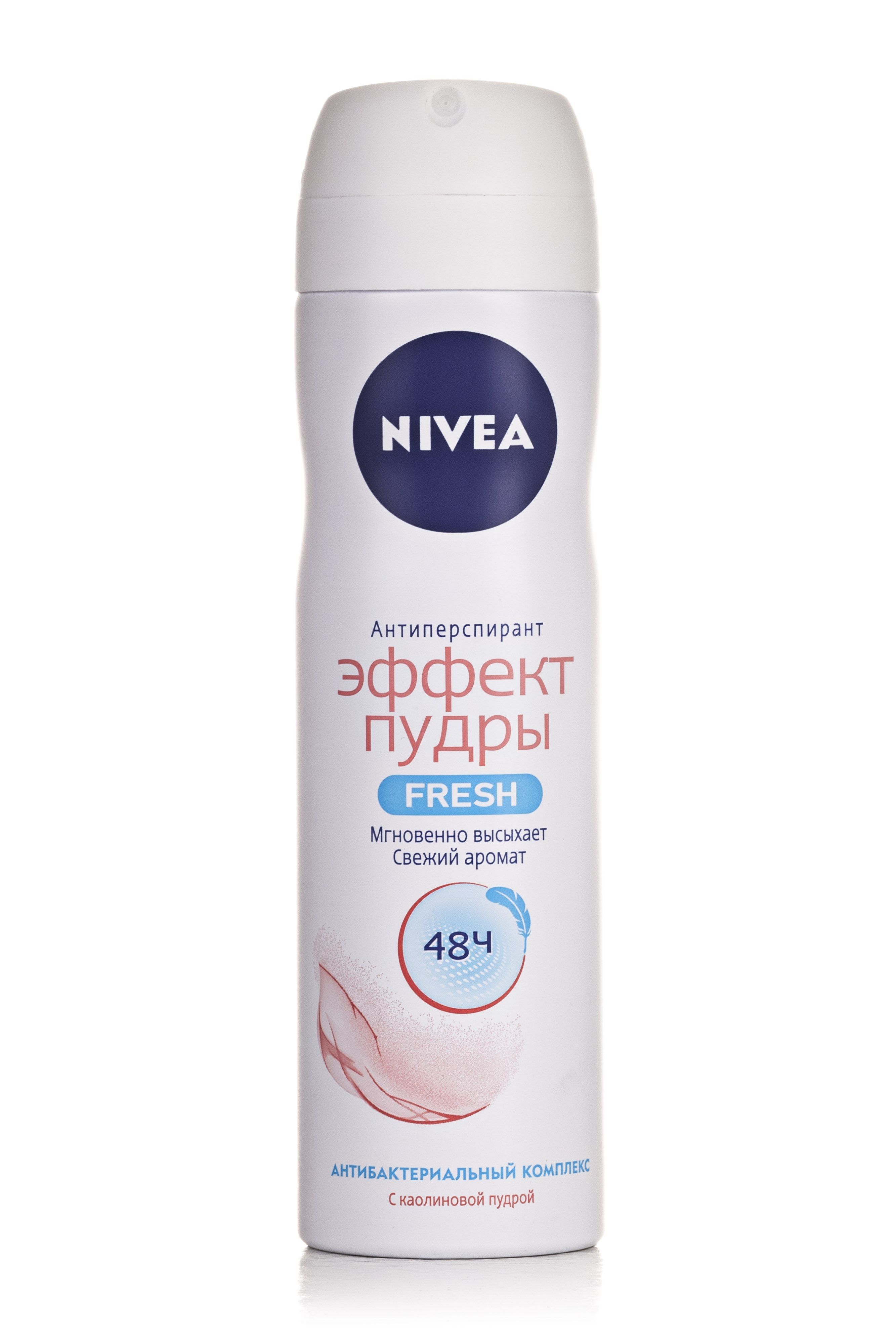 Дез. спрей Нивея 150мл. жен. Эффект пудры Fresh